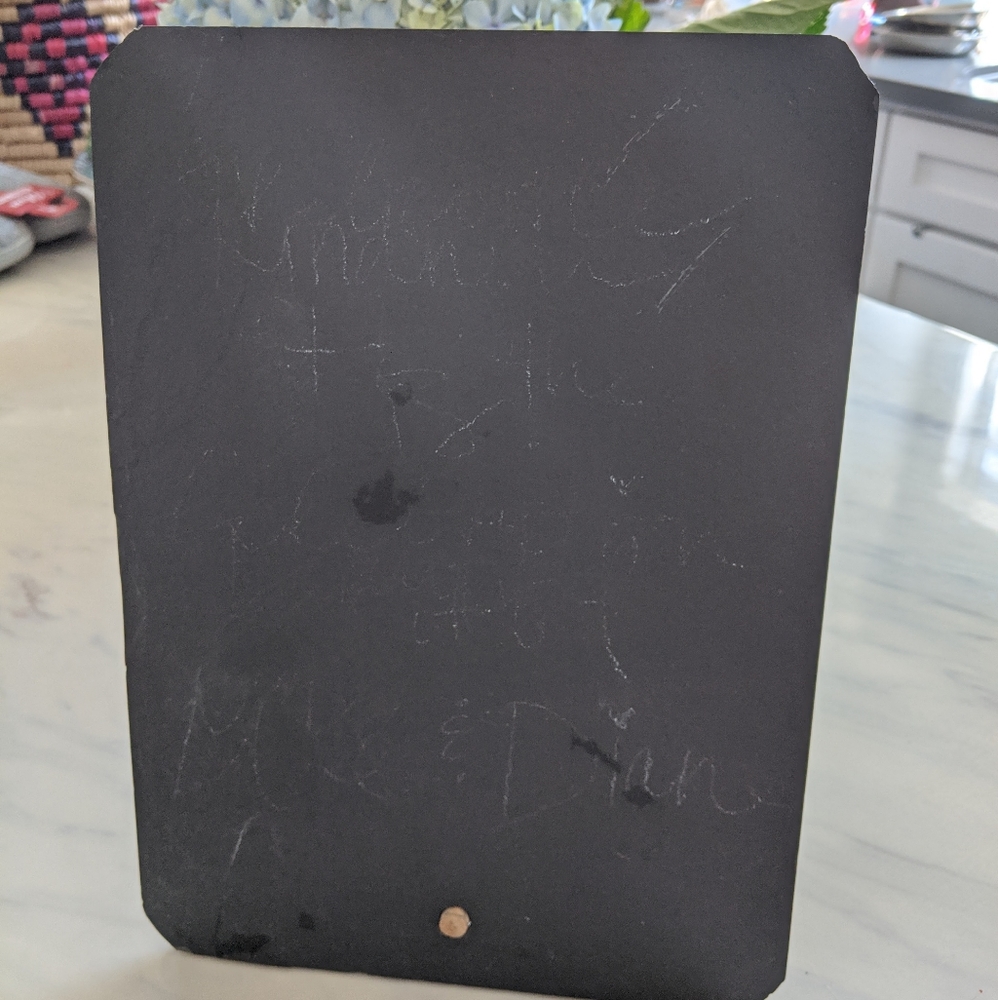 Bhldn rustic slate chalkboard easel